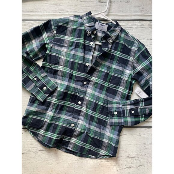 NWT old Navy plaid shirt - Picture 1 of 3
